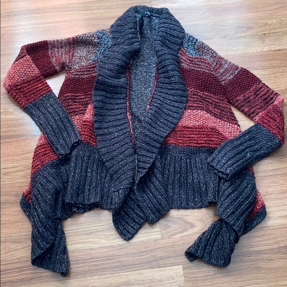 A.N.A. striped sweater red/gray small - Picture 2 of 8